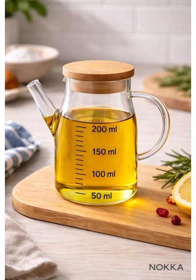 Mini Sosluk Yağdanlık Seti, 2'li Salata Seti, Bambu Stant Diğer