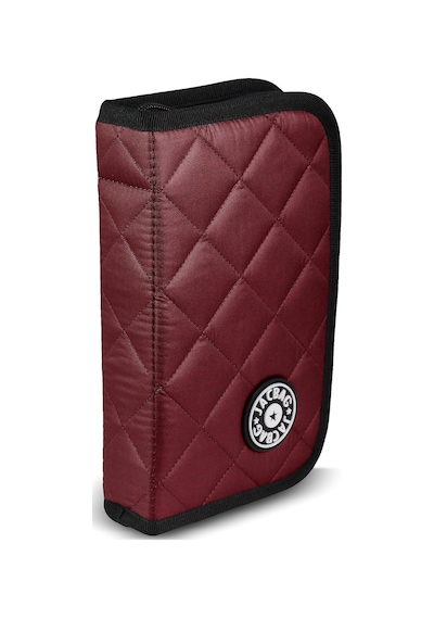 Cover Soft-sert Kapaklı Ayraçlı Kapitone Kalem Kutusu Bordo Tek Renk