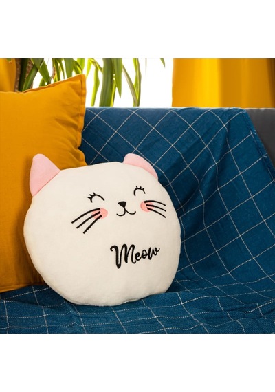 Sevimli Kedi Polar Yastık 35 35cm