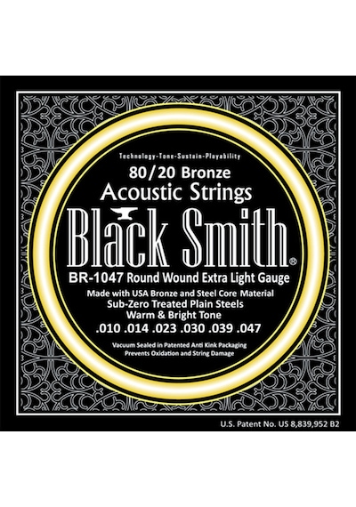 Black Smith Br-1047 Extra Light Akustik Gitar Teli 010