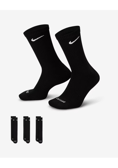 Nike Sx6888-010 Everyday Plus Destekli Antrenman Crew Çorapları 3 Çift Cok Renklı