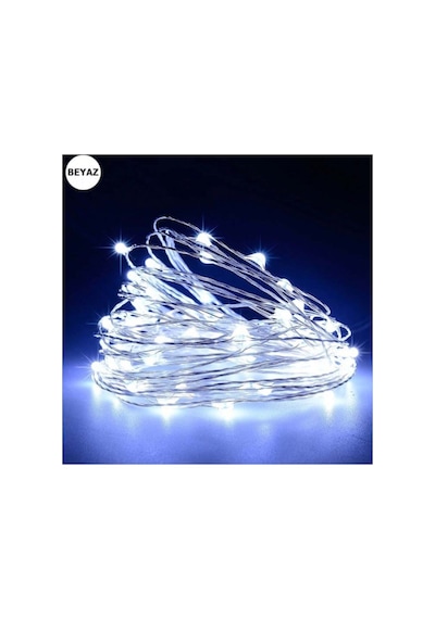 Led Pilli Dekoratif Led Işık Yılbaşı Led Ince Tel Günışığı