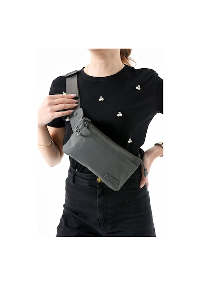571 Collections Çok Cepli Bel Çantası Unisex Gri Model: 571-13-9r Gri