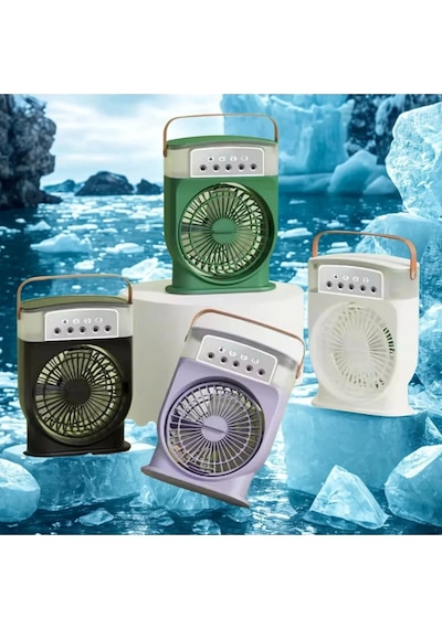 Vtn-86 Şarjlı 600 Ml Su Hazneli Taşınabilir Masaüstü Vanilatör 2000 Mah Pil,