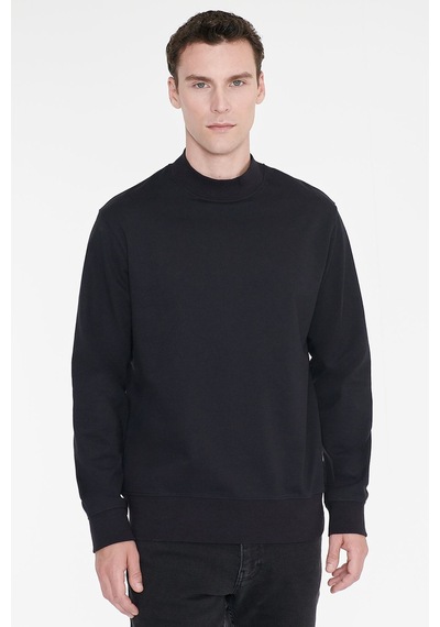 Ac&Co / Altınyıldız Classics Erkek Lacı Pamuklu Standart Fit Normal Kesim Yarım Balıkçı Yaka Sweatshirt