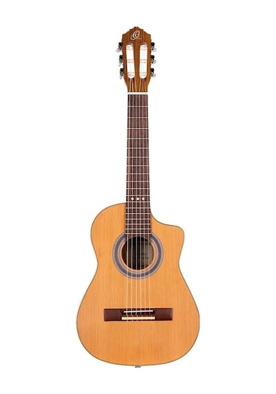 Ortega Rq39e Requinto Series Cutaway Elektro Klasik Gitar Natural