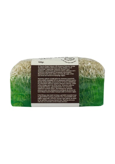 El Yapımı Doğal Kabak Lifli Aloevera Sabunu