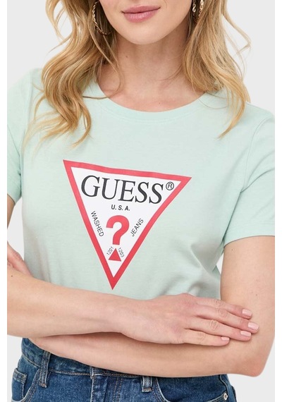 Guess Bayan T Shirt W1yı1bı3z14 A72c Yeşil Yeşil