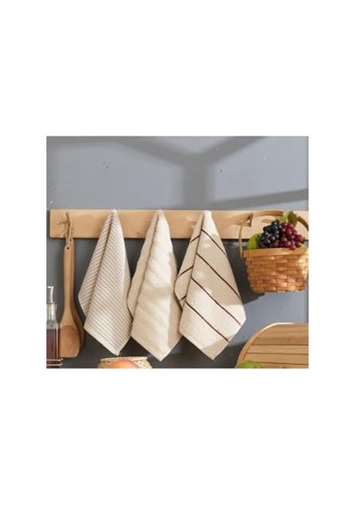 6 Lı El Yüz Mutfak Havlusu Seti Sophia 30 X 45 Cm Açık Gri