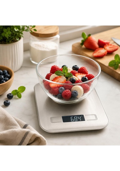 Dijital Mutfak Terazisi 5 Kg, Paslanmaz Çelik Yüzeyli Lcd Ekranlı Hassas Gram Ölçer, Dara Fonksiyonlu Mutfak Tartı Diğer 69821093