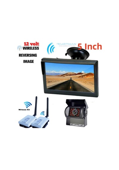 5 '' Monitör+bus Kamera +wifi Görüntü Aktarıcı Seti 12 V Kayıtsız