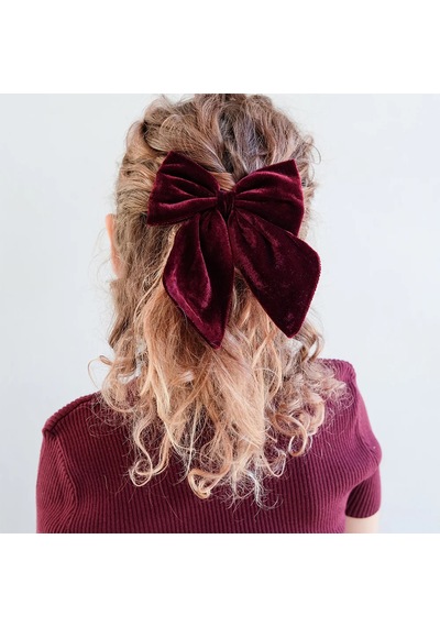 Mimi & Lula Tartan Agnes Bow 2'li Toka - Red Karışık