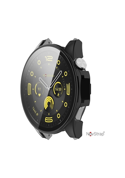 Novstrap Huawei Watch Gt4 46mm İle Uyumlu Ekran Koruyucu Cam Ve Kasa Koruyucu Kılıf Sert Pc