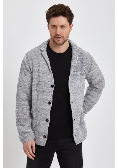 Alexandergardi Alexandergardı Triko Hırka E21-2110 Gri Melanj