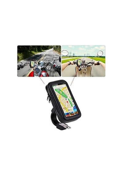 Drnds Su Geçirmez Motosiklet Scooter Telefon Standı Dokunmatik Ekranlı Bisiklet Tutucu