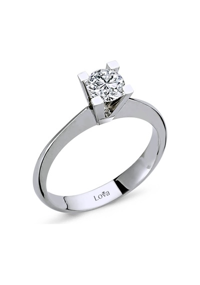Lova G Renk 0,45 Karat Pırlanta Tektaş Yüzük - HRD Sertifikalı - 1060009