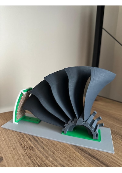Rolye Royce Trend700 Fan Disk Kesit Görünüm 3d Model-1001