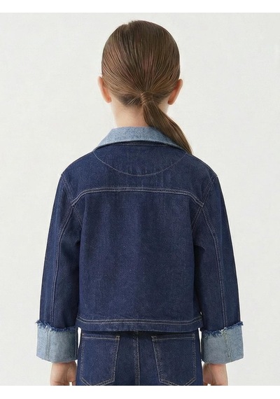 Xo Kids Kız Çocuk Ceket 4-13 Yaş 26131 Mavi