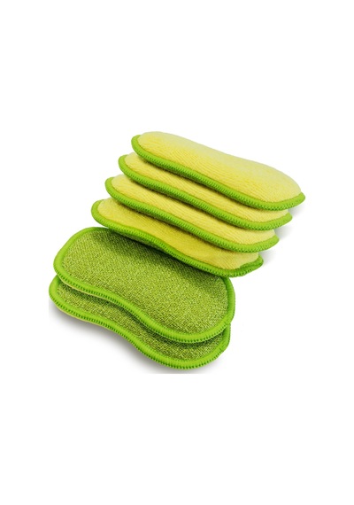 Tarafından Mutfak İçin Çok Amaçlı Ovma Süngerleri Çizilmez Mikrofiber Sünger Ağır Hizmet Tipi Ovma Gücü İle