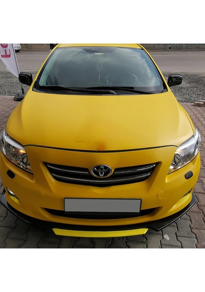 Toyota Corolla Uyumlu Uyumlu 2015 - 2017 Kırmızı Renkli Ön Lip 4prç P.siyah Abs