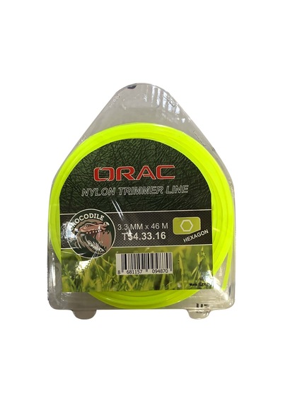 Orac Tırpan Misinası Altı Köşe 3.3 Mm 46 Mt Crocodile Yeşil