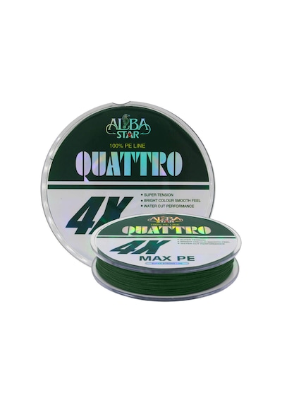 AlbaStar Quattro 4x İp Misina GREEN 0.22MM - 150M - 20KG