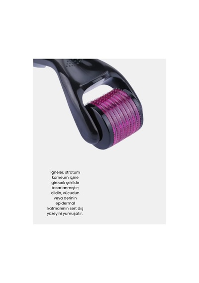 Derma Roller Titanyum İğneli Cilt Yenileyici Akne Ve Kırışıklık Karşıtı Renk
