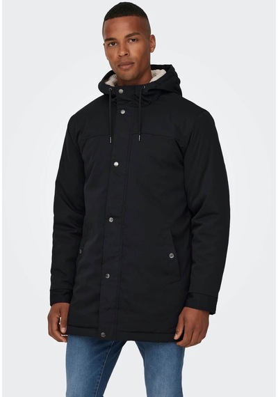 Only & Sons Erkek Parka Siyah 22025690 24Kw21000034 W21002 Siyah