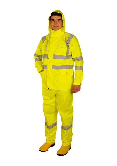 Polly Rain Pu Alt Üst Takım Reflektörlü Yağmurluk