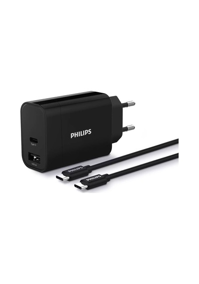 Philips Dlp2621c Usb-a Ve Usb-c Bağlantısı Type-c Kablolu Duvar Şarj Adaptörü-dlp2621c/12