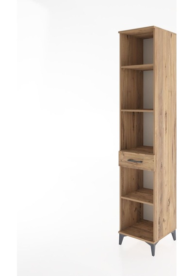 Hyperion Dolap 4 Raflı Tek Çekmeceli 44x44x221 Çam-çam Çam