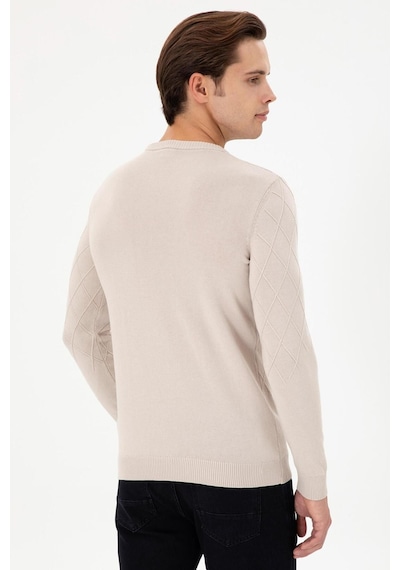 U.s. Polo Assn. Erkek Minimalist Uzun Kol Kazak - Günlük Şıklık Taş