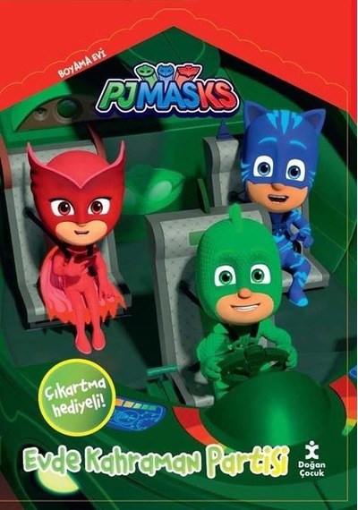 Pjmasks - Evde Kahraman Partisi - Boyama Evi- Doğan Çocuk