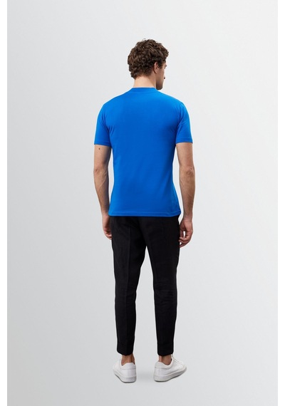 Antioch Slim Fit Basic T-shirt Saks Mavi