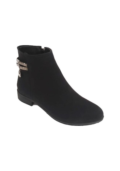 Sdf 071-24 Deri Fashion Fermuarlı Kadın Bot Siyah