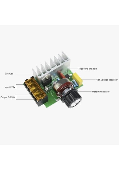 4000w 220v Ac Voltaj Regülatörü Dimmer