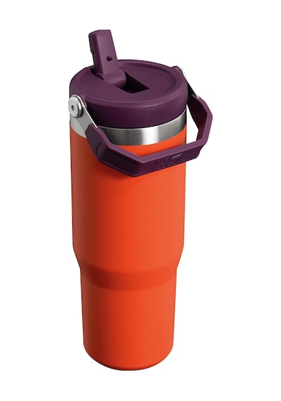 Stanley Iceflow Flip Straw Tumbler Pipetli Termos Bardak, Turuncu Diğer