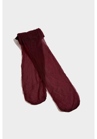 Defacto Kadın Bordo 5 Denye Külotlu Çorap	 B5872AXNS Bordo
