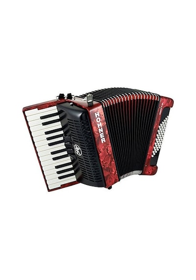 Hohner Bravo II 48 Akordeon (Kırmızı)