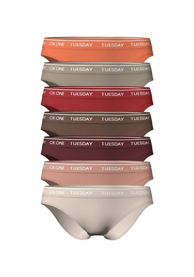 Calvin Klein Bıkını 7pk Kadın Turuncu Bikini Külot Set