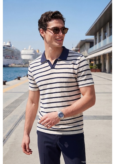 Buratti Erkek Polo T Shirt 5904022 İndigo İndigo