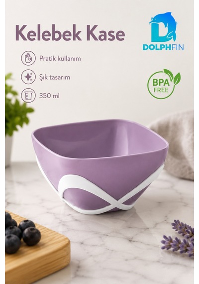 Kelebek Kase 350 Ml Bpa Free Dekoratif Sunum Ve Çerez Kasesi çok renkli