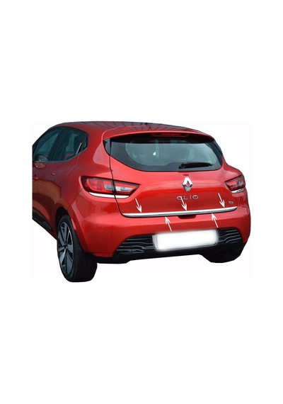 Renault Clio 4 Hb Krom Bagaj Alt Çıtası 2012 ve Üzeri (00) (ŞüsCarOto Aksesuar)