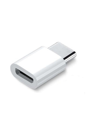 Micro To Type-c Dönüştürücü Aparat Beyaz Beyaz