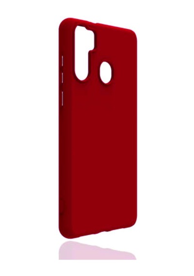Reeder P13 Blue Max Kılıf Kamera Korumalı Silikon Rubber Arka Kapak Kırmızı