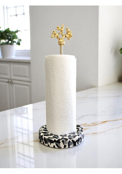 Kağıt Havluluk - Gri Leopar Desenli Gold