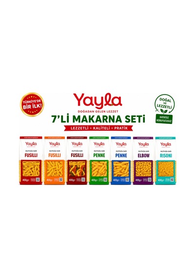 7 Li Karma Makarna Seti Ekonomik Aile Paketi 7 Farklı Lezzet Tek Kutuda - 893967985
