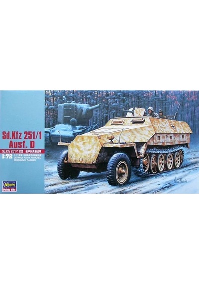 Hasegawa Mt44 31144 1/72 Ölçek, Sd.kfz 251/1 Ausf. D Personel Taşıyıcı Plastik Model Kiti-49790
