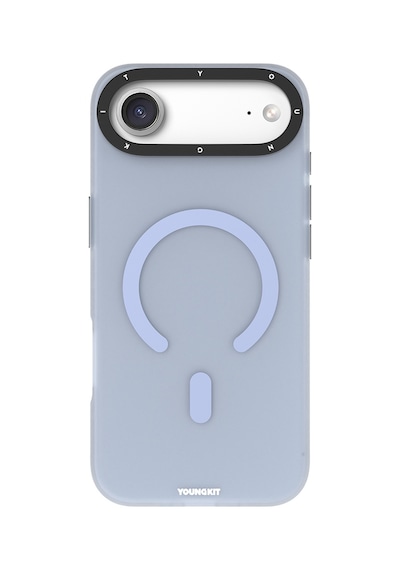 Apple Uyumlu iPhone 17 Air Kılıf M-safe Şarj Özellikli Youngkit Hidden Sand Serisi Kapak Mavi Mavi