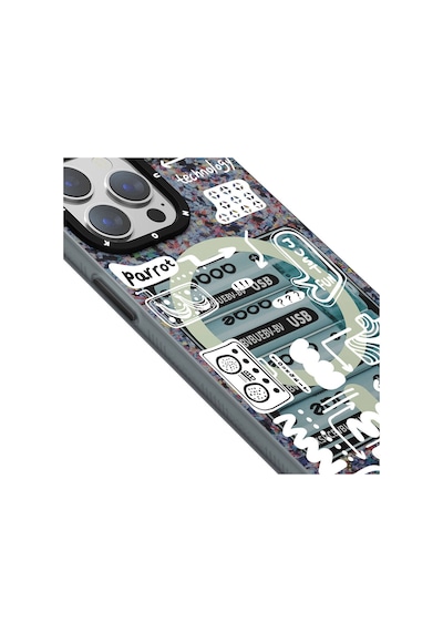Apple Uyumlu  iPhone  15 Pro Max Kılıf Magsafe Şarj Özellikli Youngkit Dark Matter Serisi Kapak Mavi
